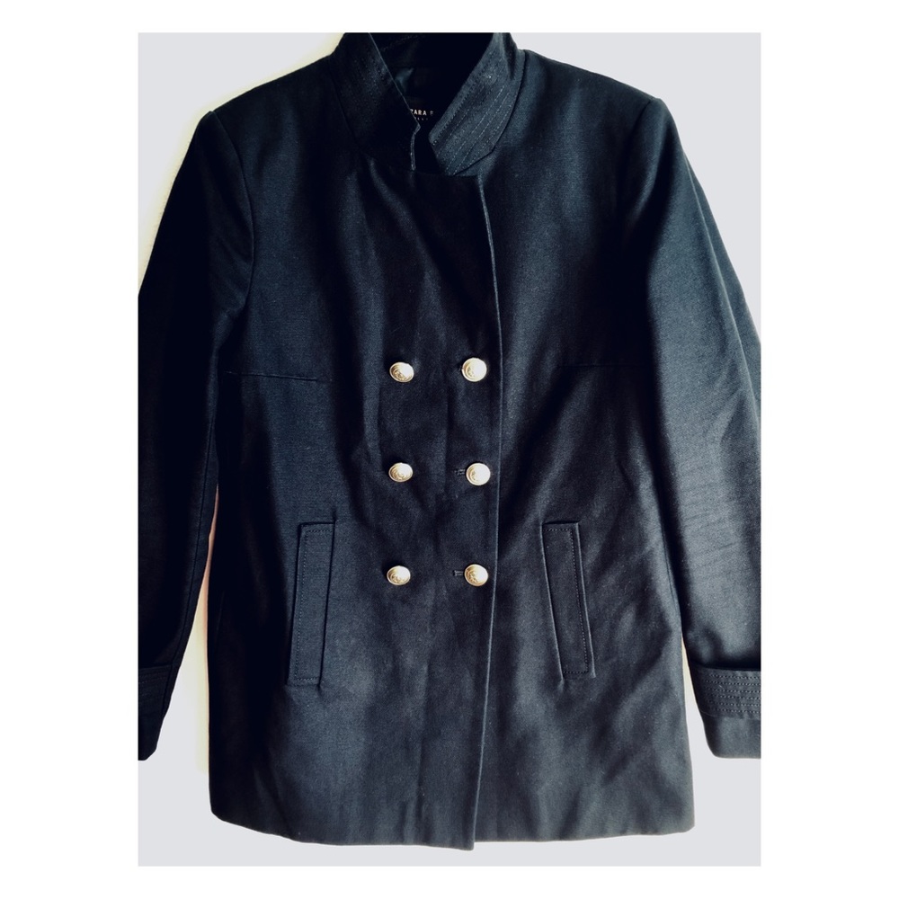 British!Zara Basic Collection Double Breasted Nav… - image 2